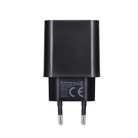 BLUE STAR adowarka sieciowa Typ C + kabel Typ C do Typ C PD QC4.0 3A 20W TFB-TC-20WPD czarna