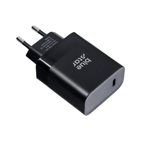 BLUE STAR adowarka sieciowa Typ C + kabel Typ C do Typ C PD QC4.0 3A 45W TFB-TC-45WPD czarna