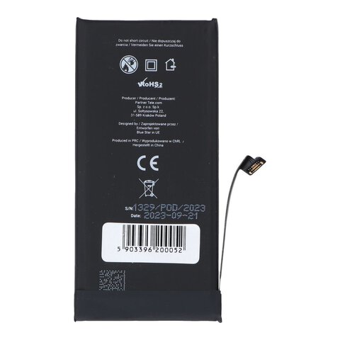 BLUE STAR HQ bateria do IPHONE 13 Mini 2406 mAh