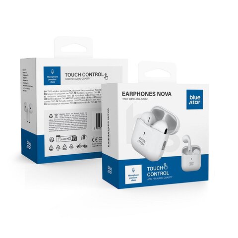 BLUE STAR suchawki bezprzewodowe / bluetooth stereo TWS Nova Fi5 biae