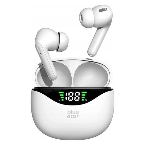Blue Star suchawki bezprzewodowe stereo TWS T60 biae