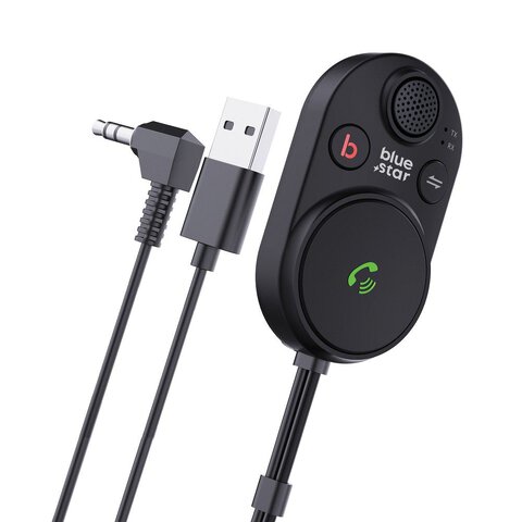 BLUE STAR transmiter bluetooth 2w1 CarLink BT62 czarny