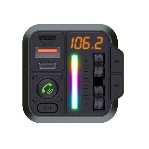 BLUE STAR transmiter FM QC3.0 PD 20W AutoBeat MT04B czarny