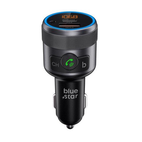 BLUE STAR transmiter FM QC3.0 PD 42W AutoHarmony C81 szary