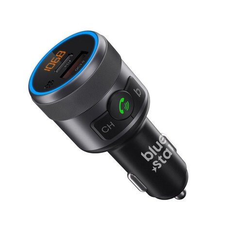 BLUE STAR transmiter FM QC3.0 PD 42W AutoHarmony C81 szary
