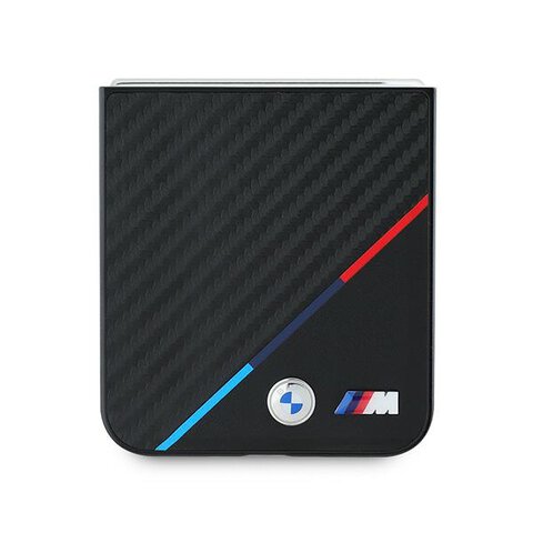 BMW nakładka do Samsung Galaxy Z Flip6 BMW000842 czarna Hardcase Carbon Tricolor
