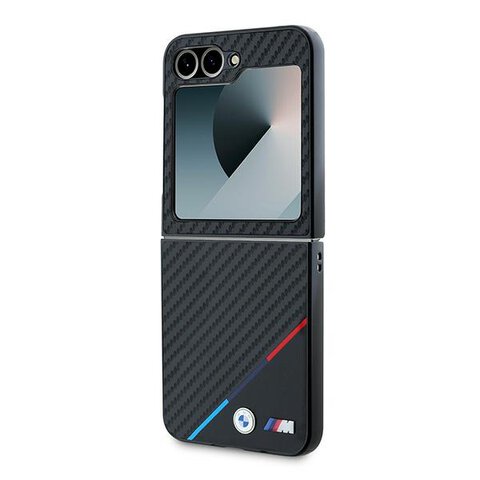 BMW nakładka do Samsung Galaxy Z Flip6 BMW000842 czarna Hardcase Carbon Tricolor