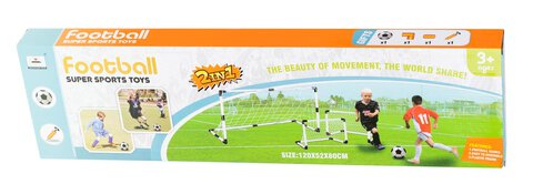 Bramki piłkarskie dla dzieci 2w1 (2szt-62x42x28cm/1szt-120x80x52cm) + piłka + pompka