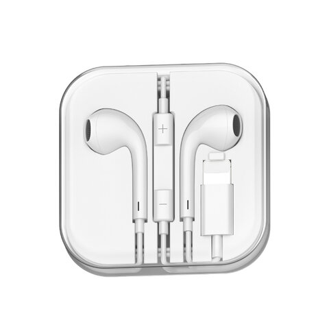 BWOO słuchawki BO-HF10 Wired Earphone lightning stereo białe BWOO słuchawki BO-HF10 Wired Earphone lightning stereo białe