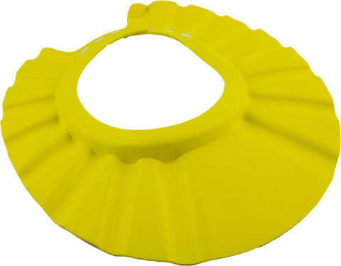 Ochronny czepek, rondo z pianki do kąpieli dla niemowlaków żółty