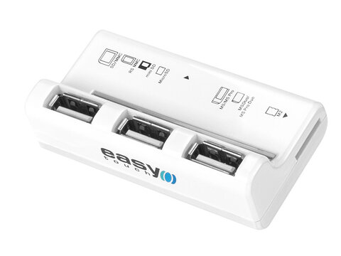 Czytnik kart pamięci z hubem USB Easy Touch ET-4803 CLOD White