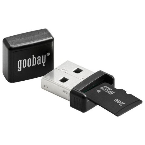 Czytnik USB microSD / microSDHC / microSDXC Goobay 95678 czarny