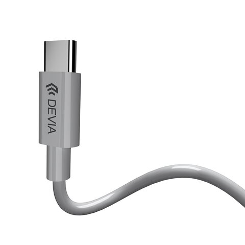 Devia adapter przejściówka EC610 USB-C - USB-C (port) + jack 3,5mm (port) biały