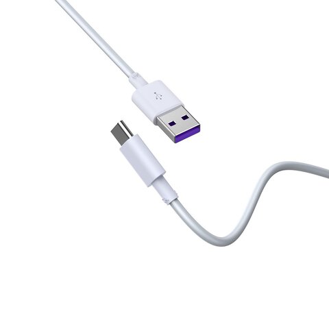 Devia kabel Shark USB - USB-C 1,5 m 5A biały