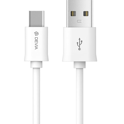 Devia kabel Smart USB - USB-C 1,0 m 2,1A biały
