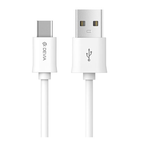 Devia kabel Smart USB - USB-C 2,0 m 2,1A biały