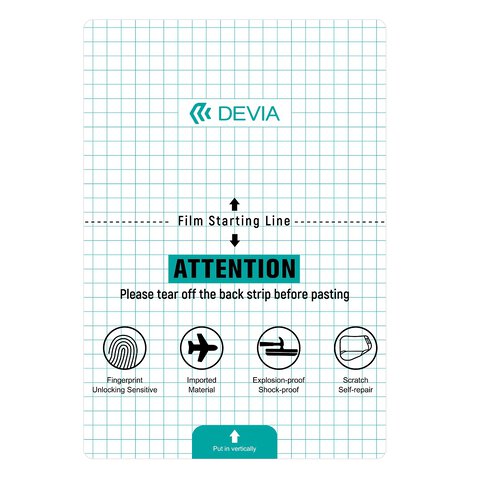 Devia Zestaw folii anticrash na tablety do maszyny tnącej 20szt 20 x 29 cm