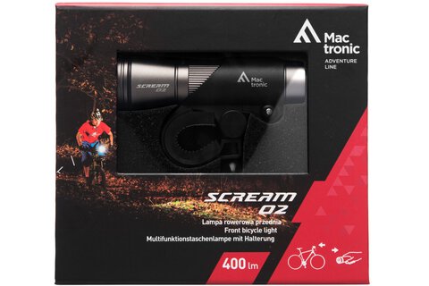Diodowa przednia latarka rowerowa MacTronic Bike Pro Scream 02 A30011