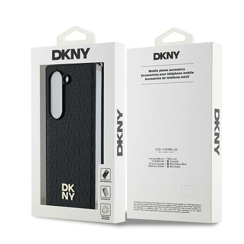 DKNY nakładka do Samsung Galaxy Z Fold6 DK000229 czarna Repeat Pattern Stack Logo DKNY nakładka do Samsung Galaxy Z Fold6 DK000229 czarna Repeat Pattern Stack Logo