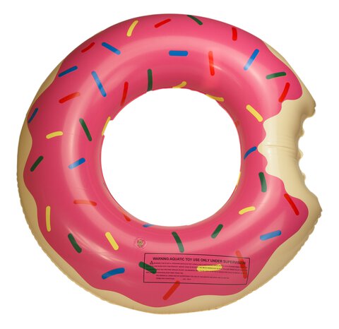 Dmuchane koło do pływania Donut Pączek różowy 50 cm