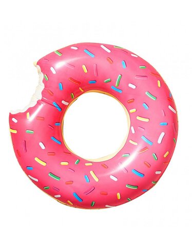 Dmuchane koło do pływania Donut Pączek różowy 80 cm