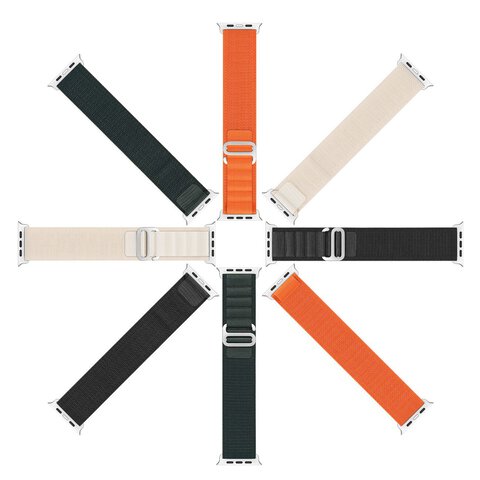 DUX DUCIS pasek GS nylonowy do Apple Watch 42 / 44 / 45 / 49 mm pomaraczowy