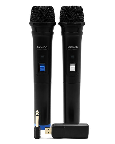 Dwa bezprzewodowe mikrofony SQUEAK VocalDuo 2,4GHz USB SQ1007