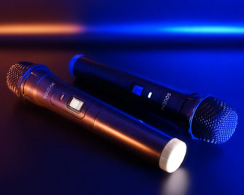 Dwa bezprzewodowe mikrofony SQUEAK VocalDuo 2,4GHz USB SQ1007