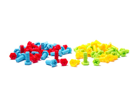 Edukacyjne Klocki puzzle z wkrętarką w walizce 258 elementów