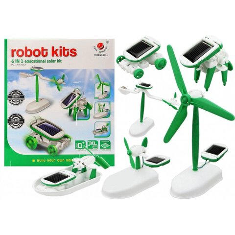 Edukacyjna zabawka samochód / robot solarny KITS dla dzieci 6w1