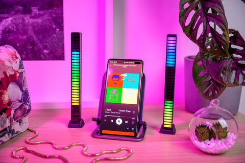 Equalizer RGB Redleaf 32LED 3d - czarny