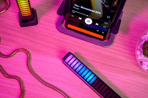 Equalizer RGB Redleaf 32LED 3d - czarny
