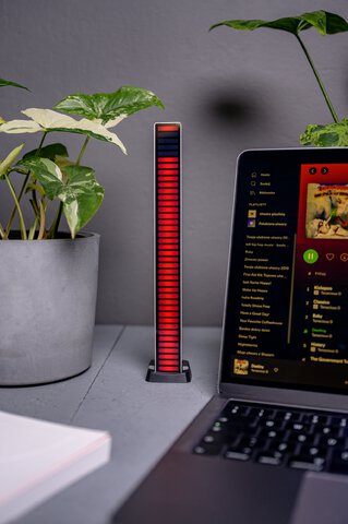 Equalizer RGB Redleaf 40LED - srebrny