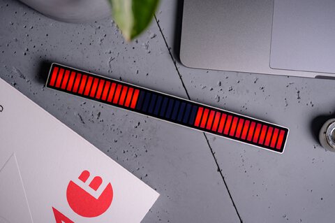 Equalizer RGB Redleaf 40LED - srebrny
