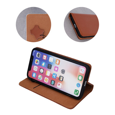 Etui skórzane Smart Pro do Samsung Galaxy A36 5G / A56 5G brązowe