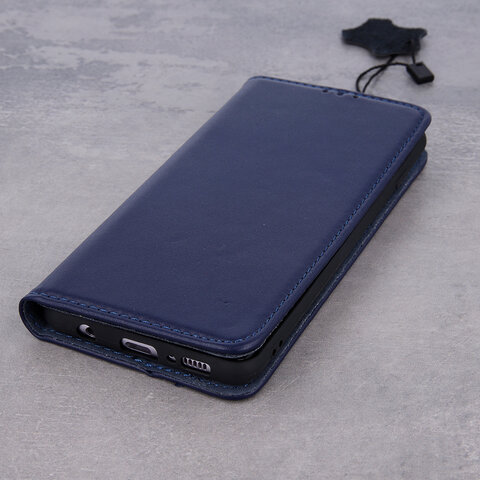 Etui skórzane Smart Pro do Xiaomi Redmi 14C 4G/ 14C 5G / Redmi A4 / POCO C75 granatowe