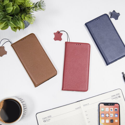 Etui skórzane Smart Pro do Xiaomi Redmi 14C 4G/ 14C 5G / Redmi A4 / POCO C75 granatowe