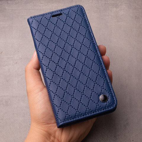 Etui Smart Caro do Samsung Galaxy A20e (SM-A202F) granatowe