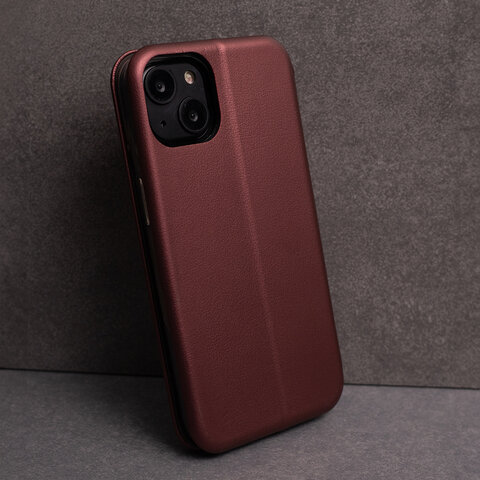 Etui Smart Diva do Motorola Moto E22 burgundowe