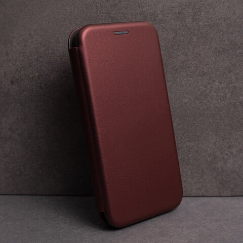 Etui Smart Diva do Motorola Moto E22 burgundowe