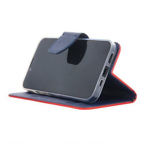 Etui Smart Fancy do Xiaomi Redmi 13C 4G / 5G czerwono-granatowe