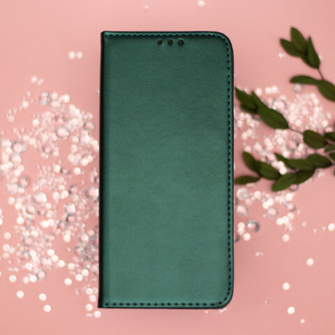 Etui Smart Magnetic do iPhone 14 6,1" ciemnozielone