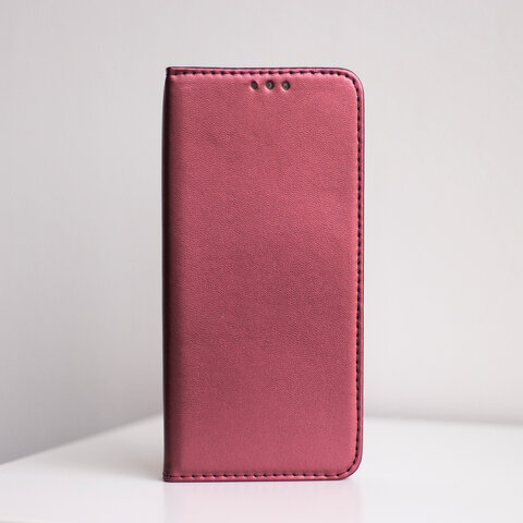 Etui Smart Magnetic do Samsung Galaxy A34 5G burgundowe