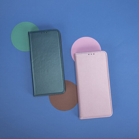 Etui Smart Magnetic do Samsung Galaxy A71 różowo-złoty