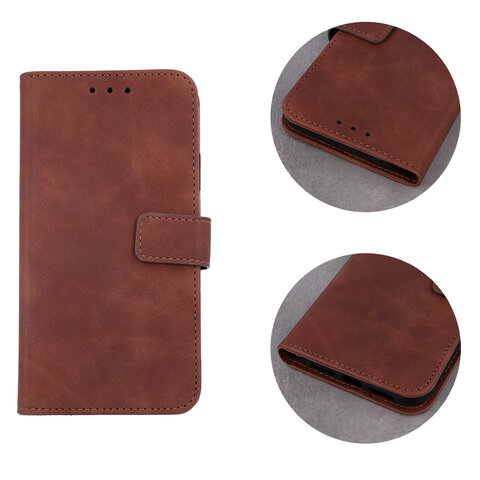 Etui Smart Velvet do Phone 7 / 8 / SE 2020 brązowy
