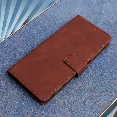 Etui Smart Velvet do Samsung Galaxy A15 4G / A15 5G brązowe