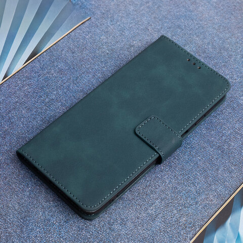 Etui Smart Velvet do Samsung Galaxy A15 4G / A15 5G ciemnozielone