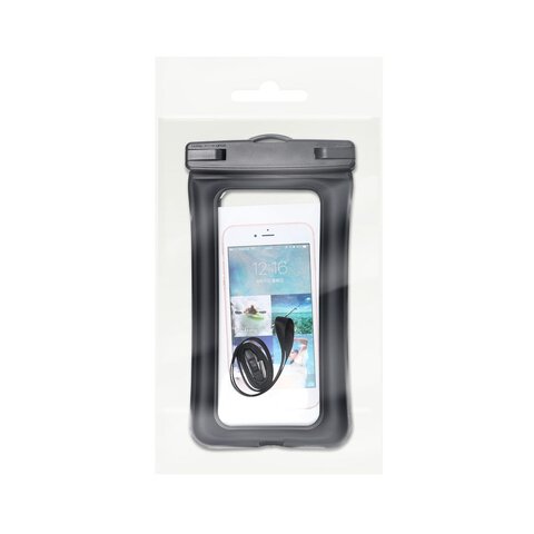 Etui Wodoodporne AIRBAG uniwersalne z plastikowym zamkniciem - czarny