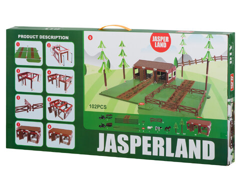 Farma zagroda ze zwierzątkami i traktorem zestaw JASPERLAND 102 elementy