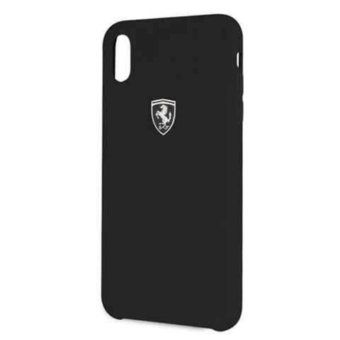 Ferrari nakładka do iPhone XS Max FEOSIHCI65BK czarne hard case Silicone Off Track